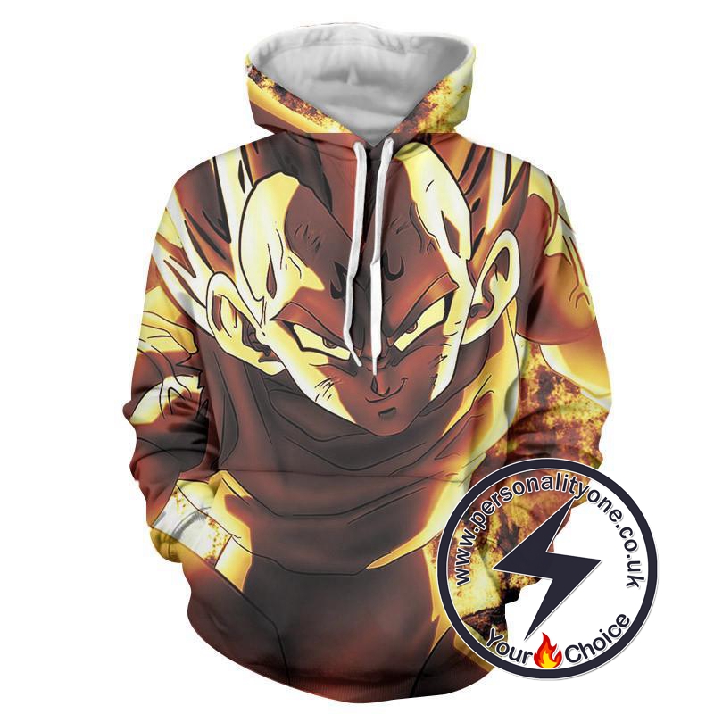 Dragon Ball Z - SSJ Majin Vegeta 3D - Hoodies